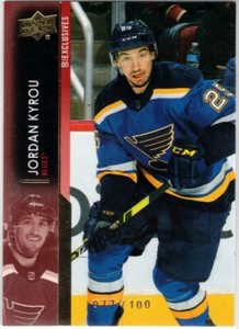 2021-22 UPPER DECK SERIES 2 EXCLUSIVES #405 Jordan Kyrou /100