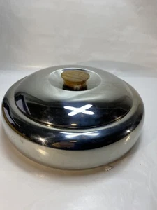 Covered Communion Tray Offering Tray Stainless Steel 18/10 Made In Italy - Picture 1 of 10