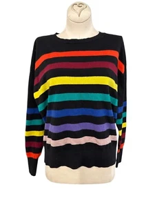 Express Pullover mehrfarbig gestreift Damen Größe S Rundhals Pullover Strick - Bild 1 von 7