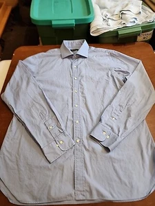 Polo Ralph Lauren hellblaues Hemd Herren 17 36-37 L/S RN # 41381 EUC GB3 - Bild 1 von 9