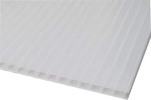 POLICARBONATO ALVEOLARE 10 MM - vendita al MQ - BIANCO OPALINO - Foto 1 di 2