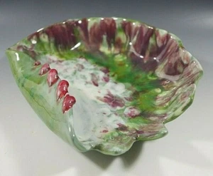 ART DECO MADE IN ITALY GLANZ GROSSE DEKO SCHALE SEHR SELTEN AUSGEFALLEN #7 DERUTA - Bild 1 von 7