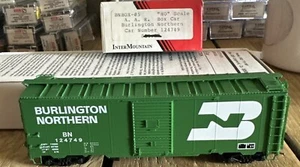 InterMountain HO RTR BNBOX-05 A.A.R. Box Car Burlington Northern 124749 NIB - Picture 1 of 6