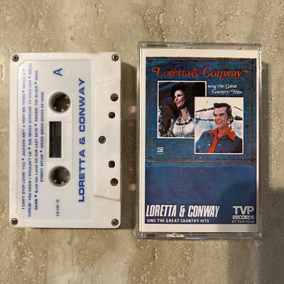 Cassette Loretta Lynn Conway Twitty Sing Greatests Country Hits TVP Tested - Image 1 of 2