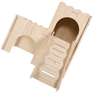 1 Set Hamster-Meerschweinchen-Versteck, Tierversteck, Burg, Doppeldeck-Villa - Bild 1 von 12