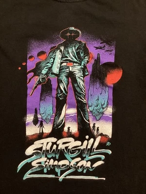 Camisa Sturgill Simpson 2020 A Good Lookin Tour Talla M Negra 2 Caras Foto 1 de 3