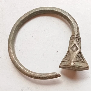 RARE ANCIENT VIKING CELTIC BRONZE BRACELET ARTIFACT AUTHENTIC AMAZING DESIGN - Picture 1 of 4