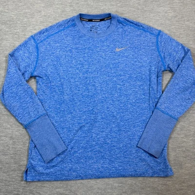Nike Running Element Dri-Fit Long Sleeve Shirt Women Medium Blue 928741-403 - Image 1 of 4