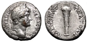*AET* HADRIAN AR Didracma. En estado bastante bueno+. Cesarea (Capadocia) como nueva. Club. - Imagen 1 de 1