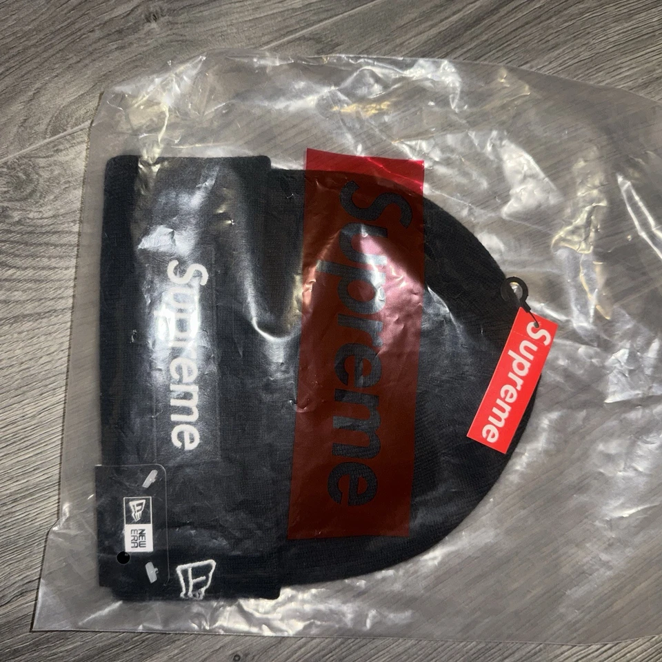 New Era Supreme Black Beanie - Image 1 of 1