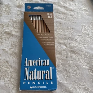 Lotto 10 matite vintage SANFORD Papermate legno naturale americano #2 USA 13528 - Foto 1 di 5