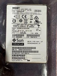 Oracle Sun 1.6TB SSD HUSMR1616ASS200 7094629 7341618 - Picture 1 of 3