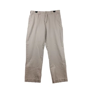Polo by Ralph Lauren Preston Pant Mens Size 36x32 Beige Cotton Chino Casual - Picture 1 of 9