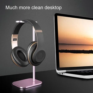 Schwarz Tragbare Kopfhörer Desktop Stand Aluminium Legierung Tablet Stand D KUI - Afbeelding 1 van 8