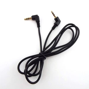Cable de audio doble ángulo de 90 grados 3,5 mm conector macho a macho cable auxiliar estéreo cable - Imagen 1 de 5