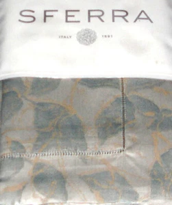 Sferra Blumi Storm Blue Standard Sham Floral Cotton Sateen Jacquard Italy New - Picture 1 of 4