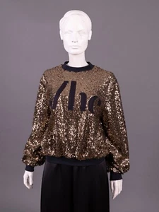 VictorVictoria Pailletten-Shirt, NEU - Bild 1 von 4