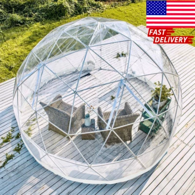 Garden Igloo Dome Geodesic Dome Bubble Tent 12ft / PVC Cover /6-8 people - Image 1 of 4