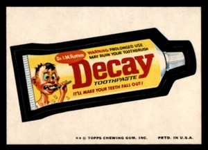 1974 Topps Wacky Packages Series 11 #15 Decay Toothpaste NM/MT