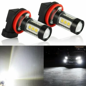 JDM ASTAR 2x H11 High Power 80W 2400LM 360° Angle 6000K White Fog Light LED Bulb - Picture 1 of 12