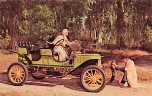 1909 Stanley at Early American Museum, Silver Springs, FL Chrome PC - Foto 1 di 2