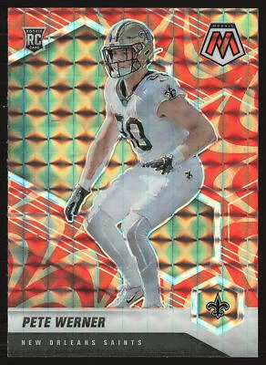 2021 Panini Mosaic #367 Pete Werner Mosaic Reactive Orange RC - Image 1 of 2