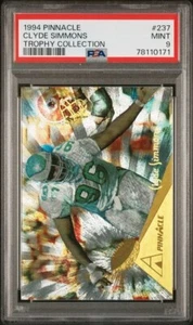 1994 PINNACLE TROPHY COLLECTION #237 CLYDE SIMMONS PSA 9 MINT EAGLES - Picture 1 of 2
