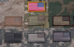 Reverse US Flag Patch with hook Backing Mil Spec Monkey Patch 0051 - Picture 1 of 1