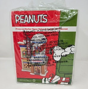 Dept 56 PINECREST BARBER SHOP Peanuts Village NEW #6007735 - Picture 1 of 6