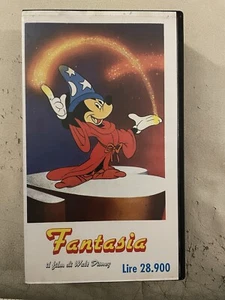 FANTASIA VHS Walt Disney Edizione CINESTAZIONE SRL Fondo Di Magazzino Mai Vista - Foto 1 di 3