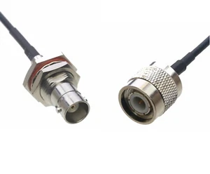 BNC Female Bulkhead to TNC Male RF 0.5~15FT Cable For Ham Radio GPS Antenna WIFI - Picture 1 of 3