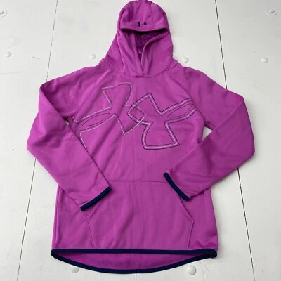 Under Armour Magenta Pullover Sudadera con Capucha Jóvenes Niñas Talla Grande Calce Suelto Foto 1 de 4