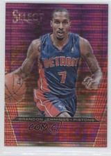 2013-14 Panini Select Red Hot Purple Prizm /99 Brandon Jennings #47