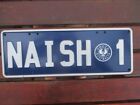 South Australia Number Plate   Naish  1        White On  Blue
