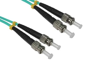 Multimode OM4 50/125µm st-St Duplex Fibre Optique Brassage Câble, 1m - PSG92104 - Photo 1/1