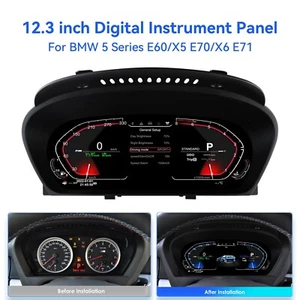Velocímetro digital LCD para BMW Serie 5 E60/X5 E70/X6 E71 2008-2013 - Imagen 1 de 12