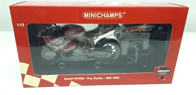 1/12 DUCATI 999F06  WSB 2006 World Champion - Troy Bayliss - MINICHAMPS - Immagine 1 di 4