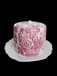 Vintage Crown Devon Fielding Cheese Dome With Under Plate~Staffordshire England~ - Picture 1 of 9