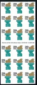 United States 29¢ Liberty & Torch ATM Postage Stamp #2531Ab MNH Full Booklet - Picture 1 of 1