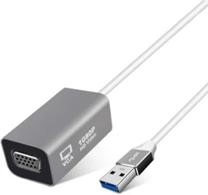 USB to VGA Adapter Compatible with Mac OS Windows 11 - Connect laptop to monitor - Picture 1 of 2