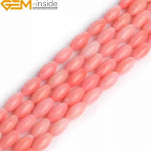 Loose Dyed Coral Beads 15" - Genuine Shell Jewelry Making Strand Supply - Picture 1 of 52