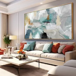 Kureful Large Canvas Wall Art Minimalist Decor Living Room Pictures Grey Wall... - Picture 1 of 7