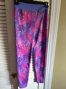 Champion Girls Leggings L 10-12  Tie Dye Stretch Athletic Graphic Logo. CX2 - Picture 1 of 6