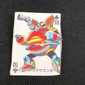 Burning Nowmander Megaman Mini Playing cards Comic BonBon Japanese Japan F/S - Picture 1 of 3