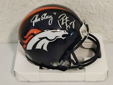 Peyton Manningâ¢John Elway Signed Autograph Broncos Mini Helmet W/Players Holo