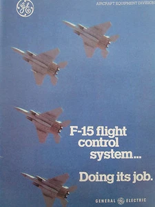 5/1980 PUB GENERAL ELECTRIC F-15 EAGLE FLIGHT CONTROL SYSTEM USAF ORIGINAL AD - Imagen 1 de 1