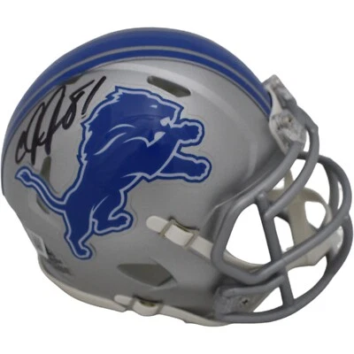 Minicasco Beckett 47642 autografiado/firmado de los Detroit Lions de Calvin Johnson Foto 1 de 4