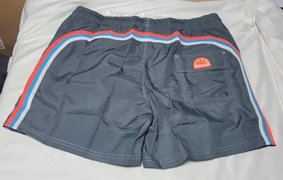 Sundek Drawstring Board Shorts Swimsuit Men's Gray XXL  / 14" NWT / Brand NEW - Image 1 of 4