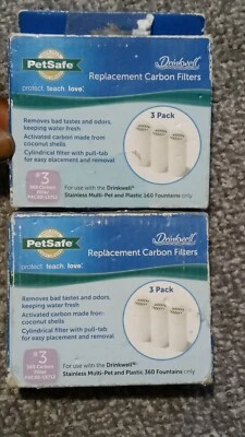 #3 Filtro de carbón de repuesto PetSafe Drinkwell 3 PK para fuentes de plástico 360 Foto 1 de 4