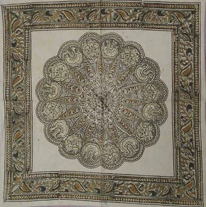 Tovaglioli floreali blocco mano tintura vegetale biancheria da tavola 100% cotone bellissimo verde - Foto 1 di 1